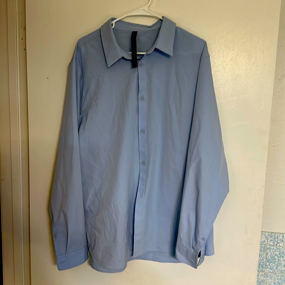 Lululemon Athletica Sky Blue Dress Shirt
